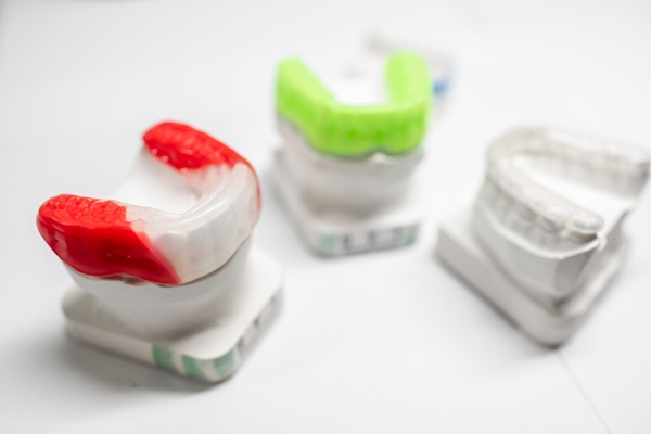 Gypsum models of custom mouthguard